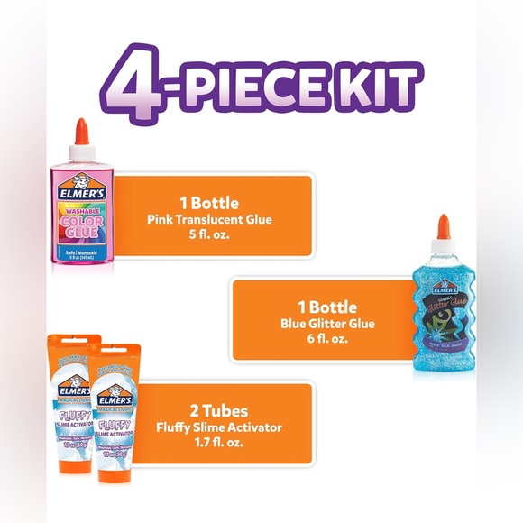 NIB Elmer’s Fluffy Slime Kit - Picture 2 of 8